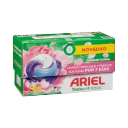 Detergente ropa todo en 1 frescor floral Ariel Pods en cápsulas