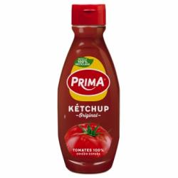 Kétchup clásico Prima sin gluten envase 730 g.