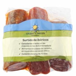 Lote de Embutidos de Lomo de Cebo Ibérico 50% Raza Ibérica Calidad y Origen Carrefour pieza de 275 g + Chorizo Ibérico Extra Cular Calidad y Origen