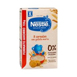 Papilla 8 cereales con galleta María Nestlé +6 meses Caja 0.725 kg