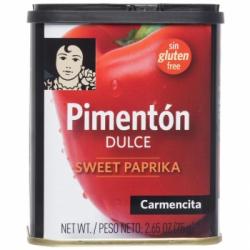 Pimentón dulce Carmencita sin gluten 75 g.