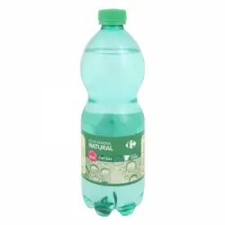 Agua mineral con gas Carrefour natural 50 cl.