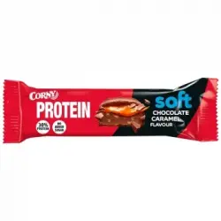 Barrita de proteínas de chocolate y caramelo Corny Soft sin azúcar añadido 45 g.