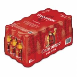 Cerveza Cruzcampo Pilsen pack de 24 botellas de 25 cl.