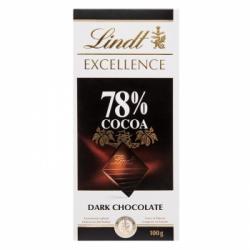 Chocolate negro 78% Lindt Excellence 100 g.