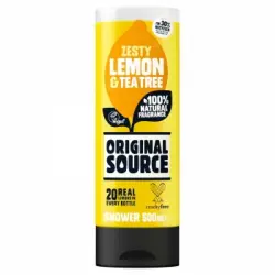 Gel de ducha limón y árbol de té Original Source 500 ml.