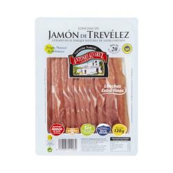 Jamón de Trevélez Antonio Álvarez lonchas extra finas Paquete 0.12 kg