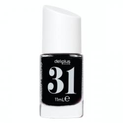 Laca de uñas alto brillo Deliplus 31 negro místico  1 ud