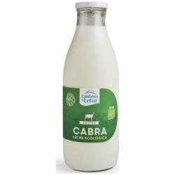 Leche de cabra entera ecológica Cantero de Letur botella 1 l.