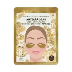 Parches hidrogel para ojos Antiarrugas Deliplus con oro y péptidos