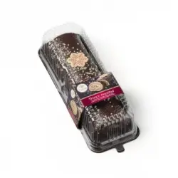 Tronco de chocolate con decoración navideña 550 g