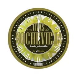 Uva blanca sin semillas Nochevieja reloj Bandeja 1 ud