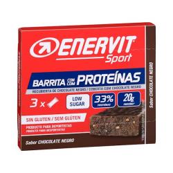 Barrita con proteínas Enervit Sport sabor chocolate negro Caja 0.18 kg
