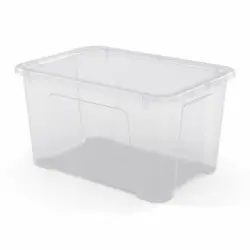 Caja de Ordenación con Tapa Plástico CARREFOUR 45 l
