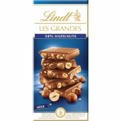 Chocolate con leche y avellanas Lindt 150 g.