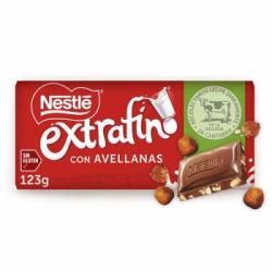 Chocolate con leche y avellanas Nestlé Extrafino sin gluten 123 g.