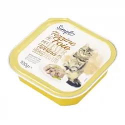 Comida húmeda de hígado para gato adulto Simpl 100 g.
