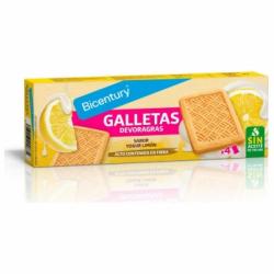 Galletas con chocolate y limón Devoragras Bicentury sin aceite de palma 160 g.