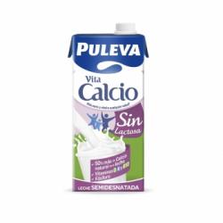 Leche semidesnatada VitaCalcio Puleva sin lactosa brik 1 l.