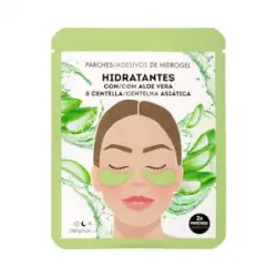 Parches para ojos de hidrogel Hidratantes Deliplus con aloe vera y centella asiática