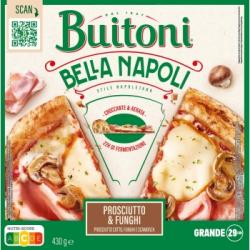 Pizza con jamón cocido y champiñones Bella Napoli Buitoni 430 g.