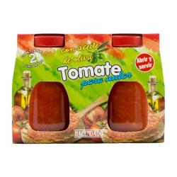 Tomate para untar Hacendado con aceite de oliva 2 tarritos X 0.16 kg