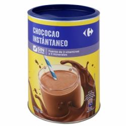 Cacao instantáneo Carrefour sin gluten 1 kg.