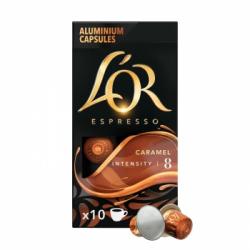 Café espresso caramelo en cápsulas L'Or compatible con Nespresso 10 ud.