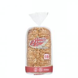 Pan de molde 12 cereales y semillas Hacendado Paquete 0.68 kg