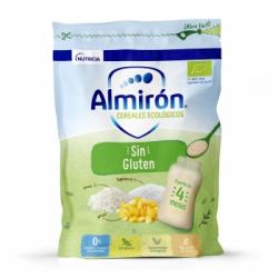 Papilla infantil desde 4 meses cereales ecológica Almirón sin gluten sin lactosa sin aceite de palma 200 g.