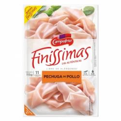 Pechuga de pollo Campofrío Finissimas sin gluten y sin lactosa 115 g.