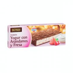 Turrón de yogur con arándanos y fresa Hacendado Tableta 0.15 kg