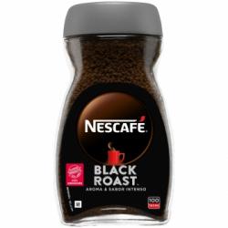 Café soluble intenso Nescafé Black Roast 200 g.