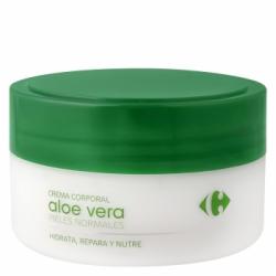 Crema corporal Aloe Vera pieles normales Carrefour 200 ml.