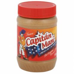 Crema de cacahuete suave Capitán Maní sin gluten y sin lactosa 510 g.