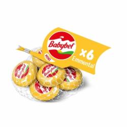 Queso emmental tierno en porciones Mini Babybel sin gluten sin lactosa 120 g.