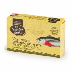 Ventresca de bonito del norte en aceite oliva De Nuestra Tierra 81 g.