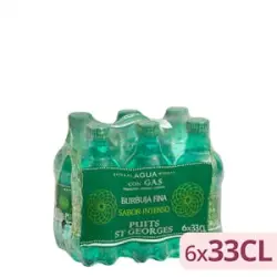 Agua mineral con gas pequeña Saint George sabor intenso