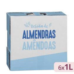 Bebida de almendras Hacendado 6 bricks X 1 L