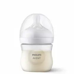 Biberón anticólico tetina de silicona flujo 2 0m+ Natural Response Philips Avent 125 ml.