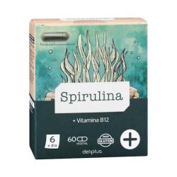 Cápsulas Spirulina + vitamina B12 Deliplus Caja 0.0327 ud