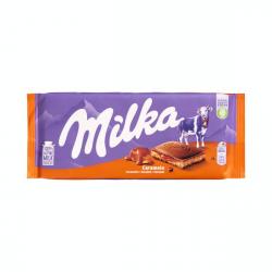 Chocolate con leche Milka caramelo Tableta 0.1 kg