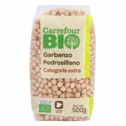 Garbanzo pedrosillano categoría extra ecológico Carrefour Bio 500 g.