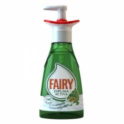 Lavavajillas a mano espuma activa Fairy 375 ml.