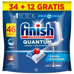 Lavavajillas a máquina en pastillas Quantum Finish Powerball 34 ud.