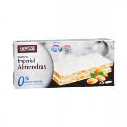 Turrón imperial con almendras Hacendado 0% sin azúcares añadidos Tableta 0.2 kg