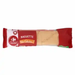 Baguette Carrefour Classic' sin gluten sin lactosa 175 g.