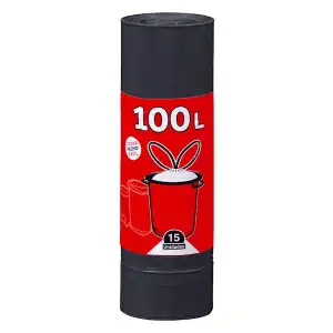 Bolsa de basura saco Bosque Verde 100L cubo industrial Paquete 1 ud