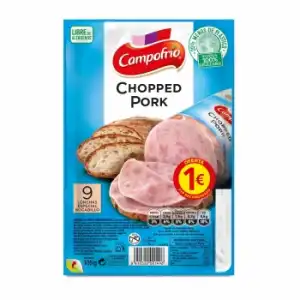 Chopped pork en lonchas Campofrío sin gluten 105 g.