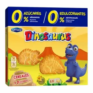 Galletas Dinosaurus Cookienss sin azúcar añadido Artiach 185 g.